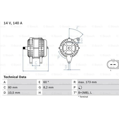Generátor BOSCH 0 986 049 950