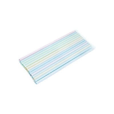ECOFOL Papírové brčko Jumbo 8 250 mm MIX barev párty