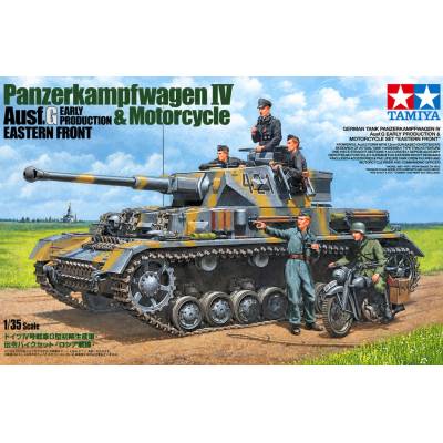 Tamiya Panzerkampf wagen IV Ausf G. & Motorcycle Eastern Front 1:35