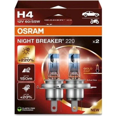 Osram NightBreaker 220 P43t H4 12V 60-55W sada – Hledejceny.cz