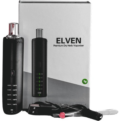 Kratom World Vaporizér na květy Elven 1600 mAh Černý 1 ks