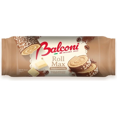Balconi Roll Max cappuccino roláda s náplní a kakaovou polevou 300 g