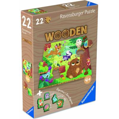 RAVENSBURGER Drevené Džungľa 22 dielov