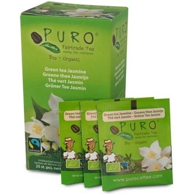 Puro Zelený čaj jasmínový Fairtrade Bio 25 x 1,5 g