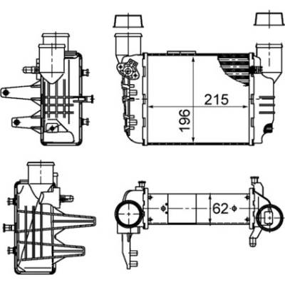 Chladič plniaceho vzduchu MAHLE ORIGINAL CI 381 000S (CI381000S)
