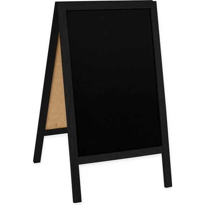 A-Z Reklama CZ Dřevěný poutač s křídovou tabulí – plocha 44 × 66 cm – černý – kód PMPCHBLACK-S