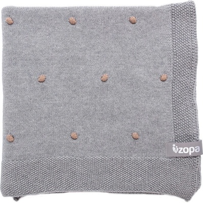 Zopa Detská Deka Dots Dark Grey