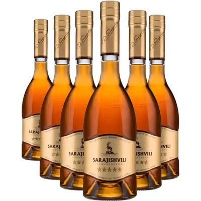 Sarajishvili 5 letá brandy (gruziňák) 40% 6 x 0,75 l (holá láhev)