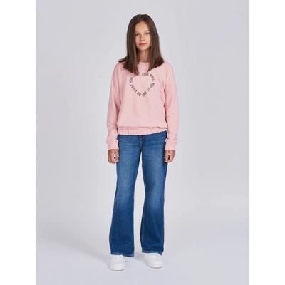Winkiki Kids Wear Dívčí mikina Srdce růžová