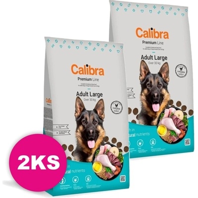 Calibra Dog Premium Adult Large 2 x 12 kg