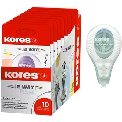Kores Korekční strojek 2WAY Pastel 8 m x 4,2 mm – Hledejceny.cz