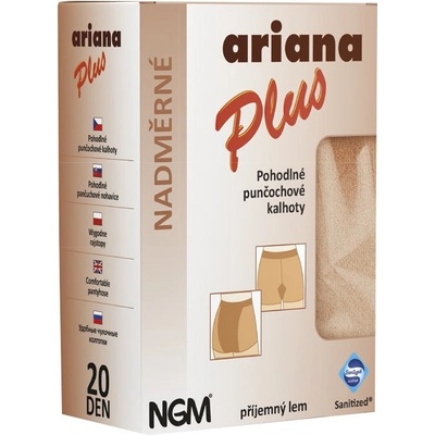 Ariana PLUS nadměrné punčochové kalhoty tělová