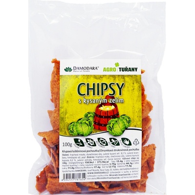 Damodara Chipsy kysané zelí VEGAN 100 g