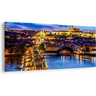Obraz - Karlův most, Praha, Česká Republika, jednodílný 200x100 cm