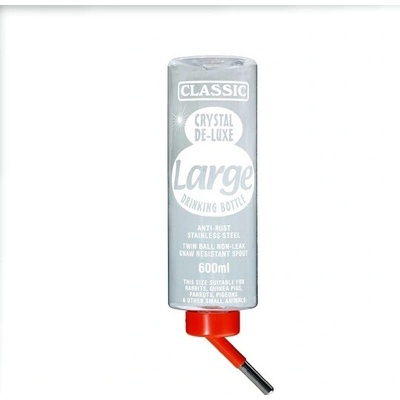 Napájačka pre králiky fľašková Crystal deluxe 600ml.