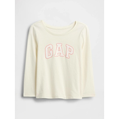 GAP V-FRCH LS Logo Tee bílá
