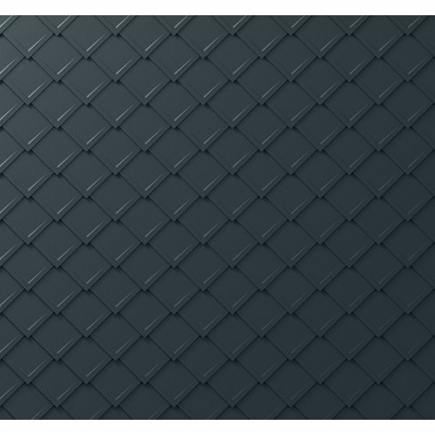 Prefa Falcovaná šablona 290 x 290 Základní šablona Stucco P.10 antracit