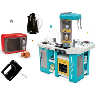 Smoby Set kuchynka elektronická Tefal Studio 360° XL Bubble a mikrovlnka so spotrebičmi