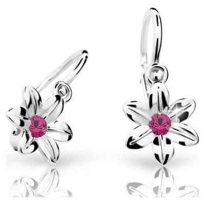 Cutie Jewellery detské náušnice biele zlato C1993B-Tcf Red