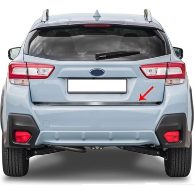 Nerez kryt hrany kufra Subaru XV 2017-2022 oceľovo čierny