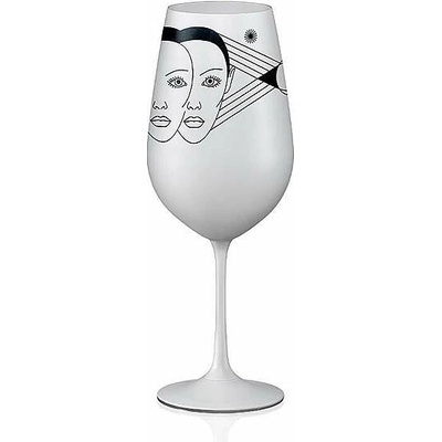 Crystalex sklenice Zvěrokruhy Blíženci bílá 550 ml