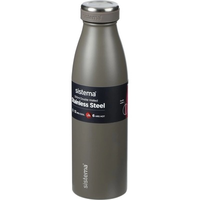 Sistema nerezová termoska Hydrate Stainless Steel 500 ml šedá