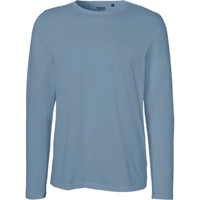 Neutral pánske tričko s dlhým rukávom NE61050 dusty indigo