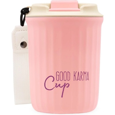 Goodie Good Karma Travel Cup Cestovní termohrnek růžový 360 ml