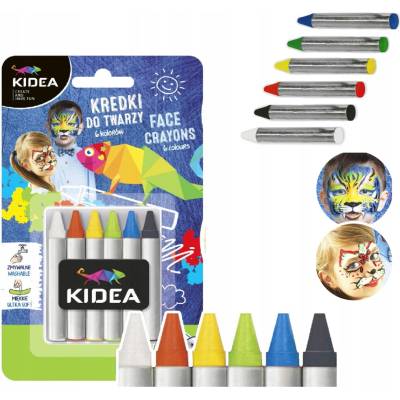 Kideá Ceruzky na tvár 6col x 2,5g