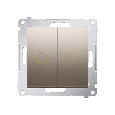 Simon Ovládač žalúzií tlačidlový 10A/250V (PS) zlatá matná metalíza SIMON54Pre