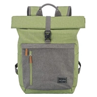 Travelite Basics Roll-up Backpack Green Grey