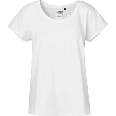 Ladies` Loose Fit T Shirt Black white