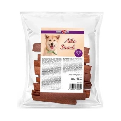 COBBYS PET AIKO SNACK Beef + 29 ks Hovězí plátky 400 g