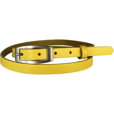 Penny Belts kožený opasek 15-2-32 žlutý