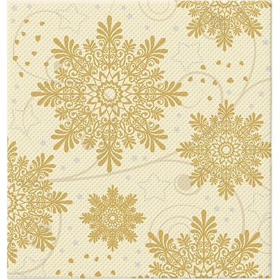 PAW Obrúsky TaT 38x40cm Snowflakes gold