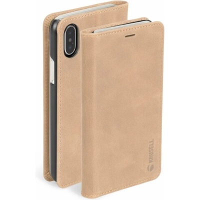Krusell Sunne 4 Card FolioWallet Apple iPhone XS Max vintage nude – Hledejceny.cz