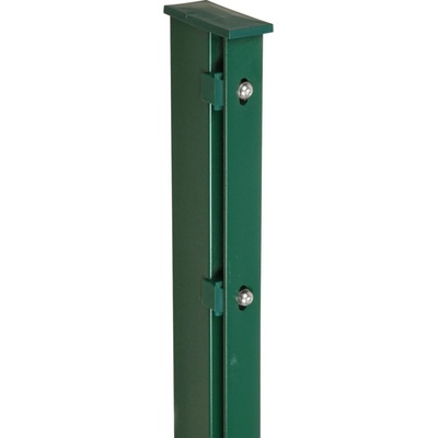 Plotové stĺpiky s plochou krycou lištou 220 cm zelené
