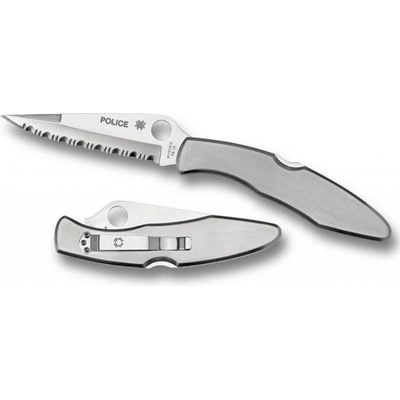 Spyderco Police Stainless Steel Handle Serrated C07S