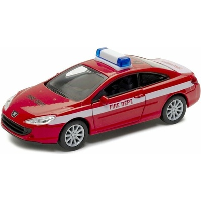 Welly Peugeot 407 coupe Červená 1:34