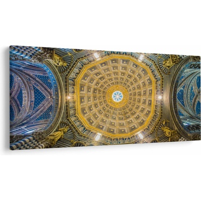 Obraz stropu Sienského kostola, jednodielne 250x125 cm