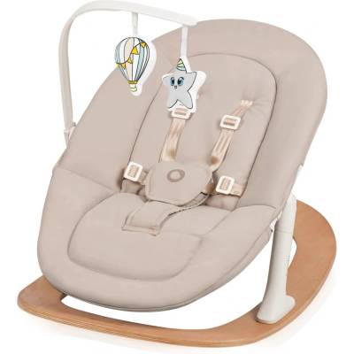 LIONELO Houpací křeslo Celia Rocker Natural Wood