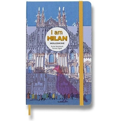 Moleskine Zápisník I am Milan tvrdé desky A5 linkovaný – Hledejceny.cz