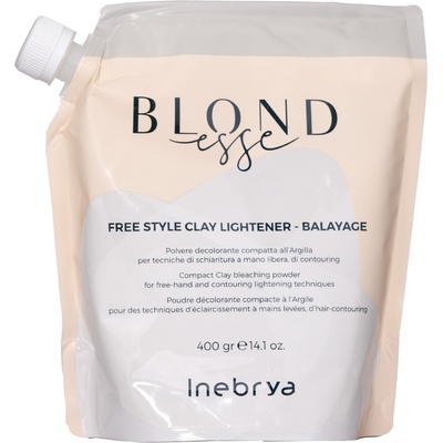 Inebrya Zesvětlující pudr na vlasy s neutrálními pigmenty a jílem Blondesse Free Style Clay Lightener Bayalage 400 g
