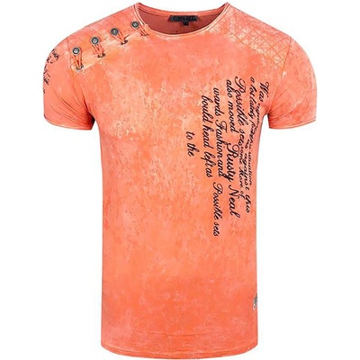Rusty Neal tričko 15195 regular fit oranžová