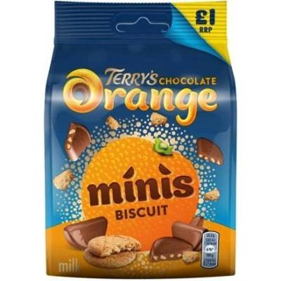 Terry's mini čokolády s kousky sušenek a s příchutí pomeranče 10 x 90 g
