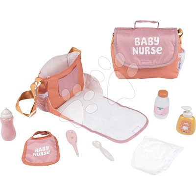 Smoby Přebalovací taška s plenkou Soft Baby Nurse s láhví a 8 doplňky pro panenku 42 cm – Hledejceny.cz