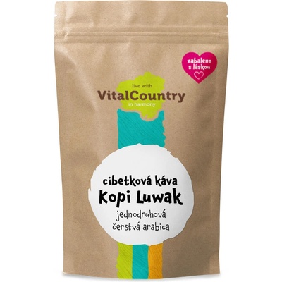 Vital Country Cibetková káva Kopi Luwak 100 g