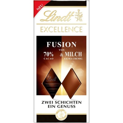 Lindt Excellence fusion 70% & Milch 100 g
