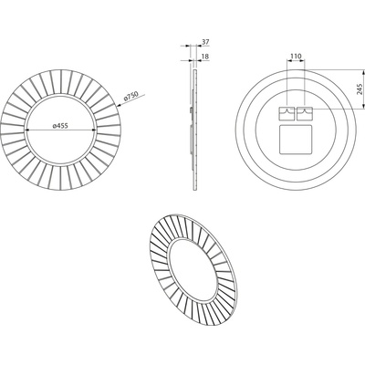 Sapho LUMIRO STRIP LR750-3131S