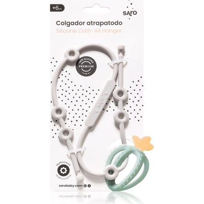 Saro Baby silicone Catch All Hanger silikon šňůrka grey 1 ks